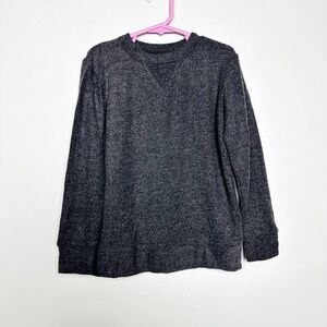 Chaser NWT Kids Boys Heathered Terry Cloth Crew Neck Pullover Sweatshirt Gray 6
